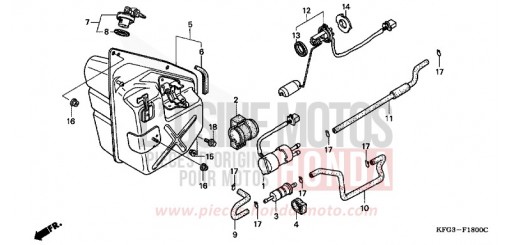 FUEL TANK FES250X de 1999